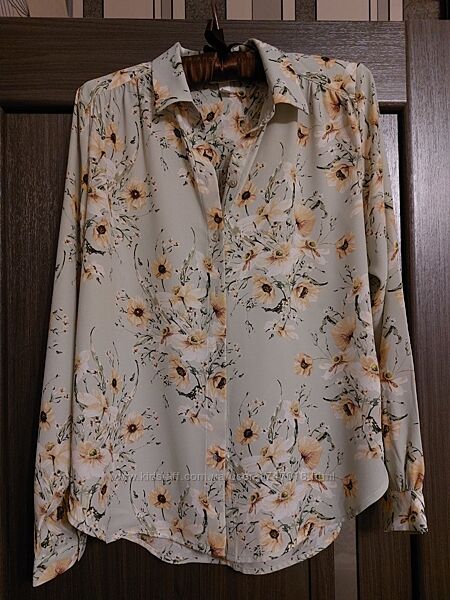 Сорочка блуза h&m у квітковий принт