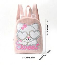 Рюкзак з Котиком ніжно-рожевий 