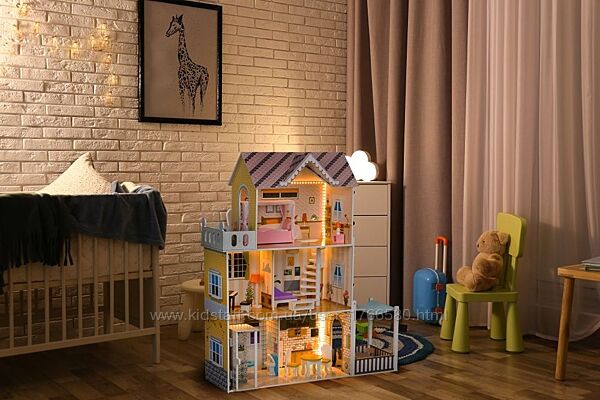 Кукольный домик EcoToys освещение  W06A412