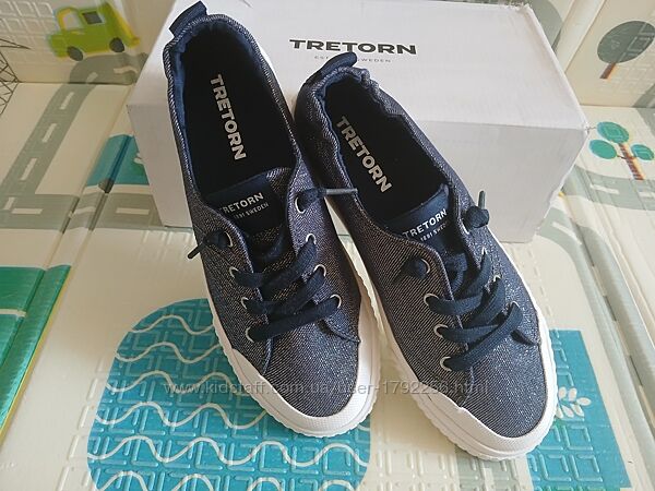 Стильные кеды шведского бренда tretorn 5,5 амер. разм. на стопу 22,5-23
