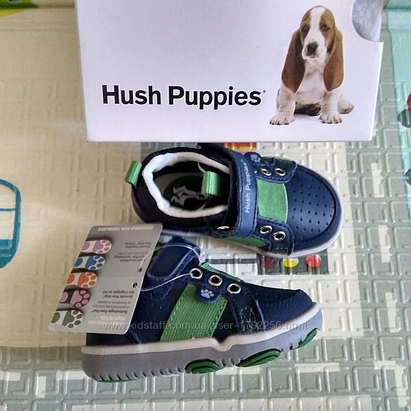 Кожаные кроссовки амер. бренда Hush puppies стелька с эффектом памяти 12 см