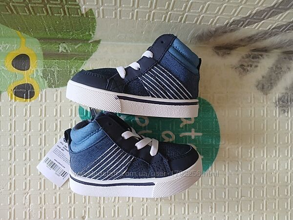 Кроссовки кеды OshKosh стелька 17,5 и 13,3 см хайтопы