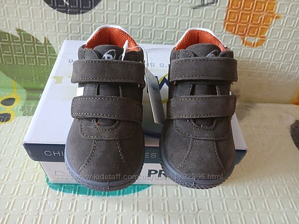 Легкие деми кроссовки полуботинки липучки primigi ориг.12,6 20 кожа замша