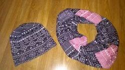 Шапка шарф снуд набором продам на 5-8лет