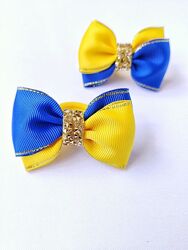 Маленькі патріотичні бантики на перши хвостики.