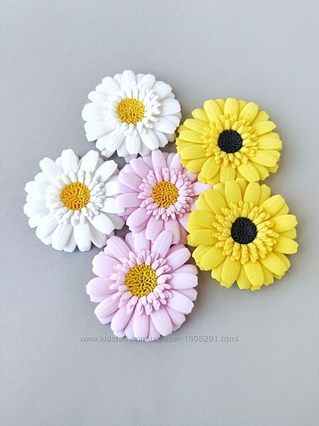 Чарівні прикраси для волосся, для дівчаток гербери ручної роботи. 