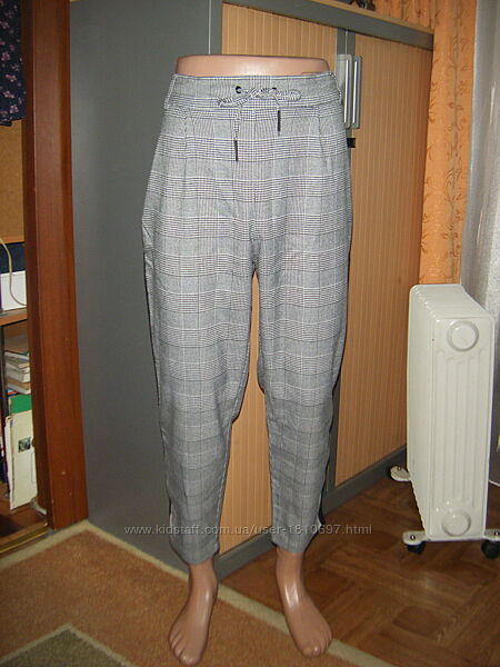 Трендовые брючки в клетку, размер 16 - ХL - 50