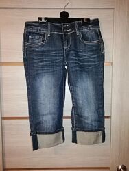 Бриджи джинсовые на девочку подростка, р. 152-164 см