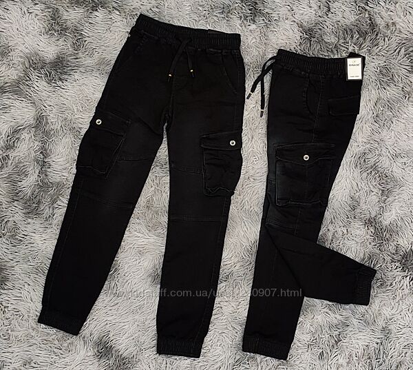 Стильні джинси джогери карго GRACE р.134-164 