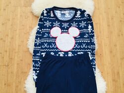 Disney Флисовая пижама Мики Маус M-L. зимний Домашний комплект. флисовый ре