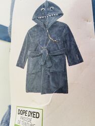 98 - 104 LIVARNO. Новый, тёплый халат для мальчика Акула, с капюшоном. 