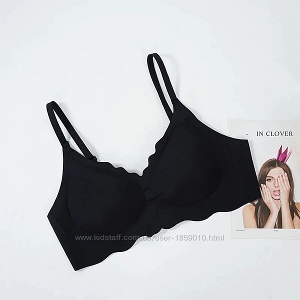 Бюстгальтер бесшовный без косточек кружевной. Читайте описание