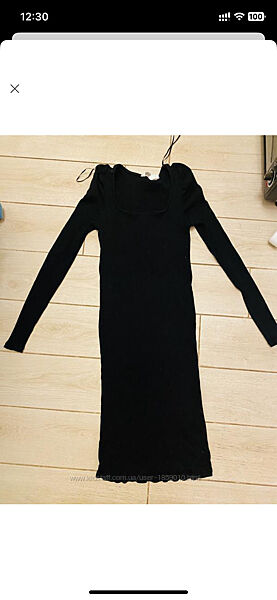 Сукня в рубчик мама трикотаж