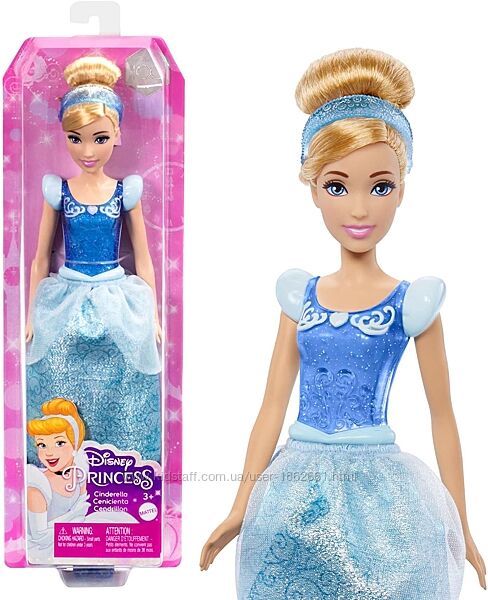 Лялька Попелюшка, Disney Princess Cinderella Doll Золушка Mattel. Оригінал 