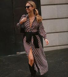Віскозне максіплаття сорочка zara