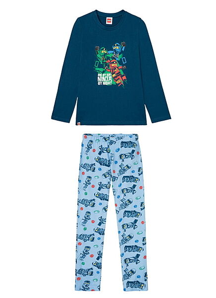 Піжама лонгслів і штани для хлопчика Disney Lego 379857 098-104 см 2-4 years Різнобарвний