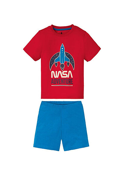 Піжама футболка і шорти для хлопчика Disney NASA 349308 086-92 см 12-24 months червоний