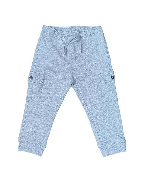 Спортивні штани джоггери двунитка для хлопчика Fagottino BDO74799 086 см 18-24 months сірий