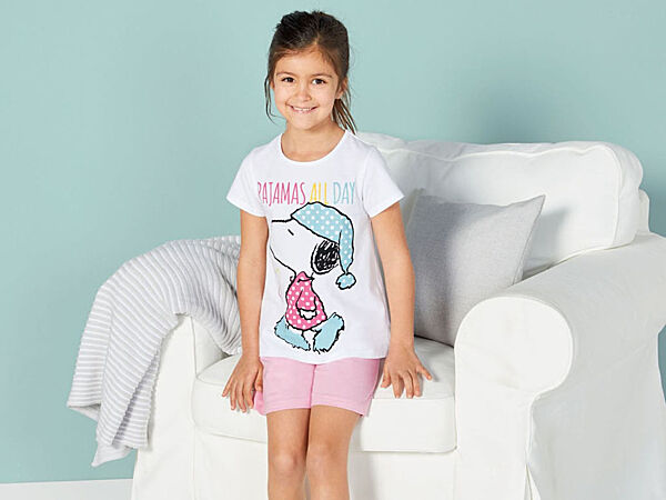 Піжама футболка і шорти для дівчинки Disney 327585 098-104 см 2-4 years Різнобарвний