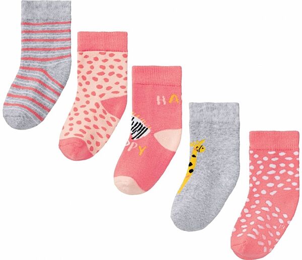 Термошкарпетки набір 5 пар. для дівчинки Lupilu 363013 23-26 Різнобарвний