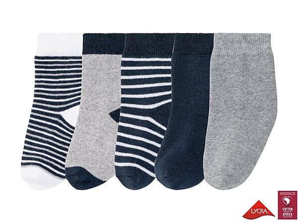 Термошкарпетки набір 5 пар. для хлопчика Lupilu 363012-1 27-30 Різнобарвний