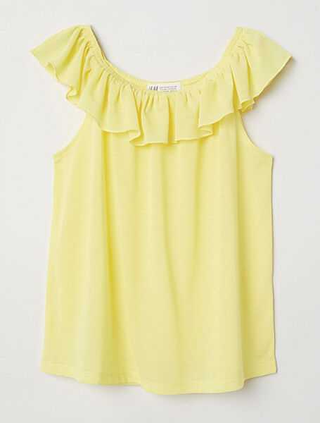Блузка трикотажна для дівчинки H&M 0619777006 жовтий