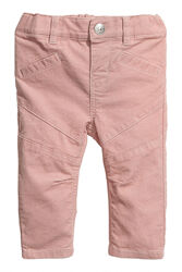 Штани Skinny із м&acuteякого оксамиту для дівчинки H&M 0558888001 рожевий