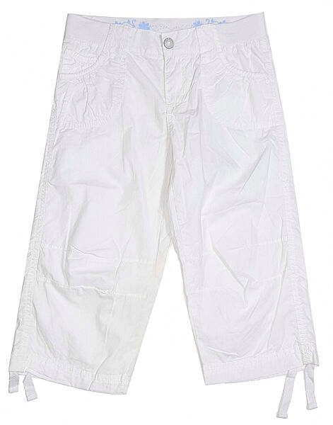 Штани Кюлоти бавовняні укорочені для дівчинки Pepperts BDO55169 білий