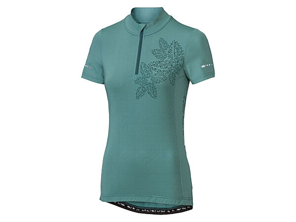 Велосипедна футболка з кишенями для жінки Crivit 359147 бірюза