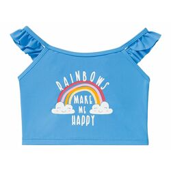 Верхня частина купальника з рюшами для дівчинки Lupilu 325437 блакитний