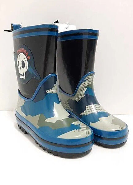 Гумові чоботи профільна підошва для хлопчика OVS 566034 синій