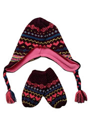 Комплект шапка  рукавиці мотузка та зав&acuteязки орнамент для дівчинки Cool Club JA021809 Різнобарвний