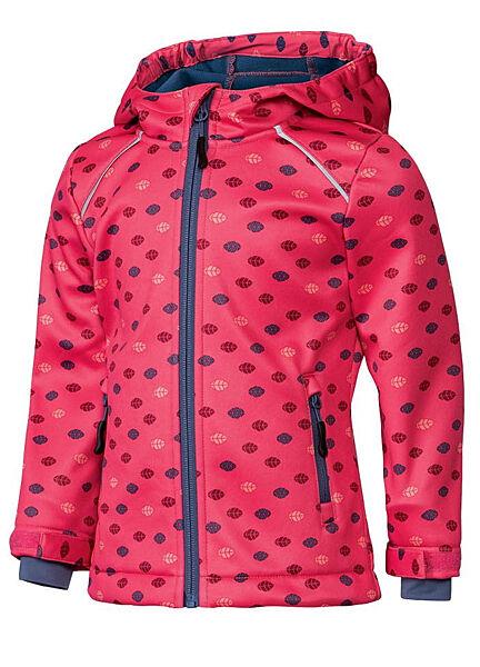 Куртка Softshell водовідштовхувальна та вітрозахисна для дівчинки Crivit 344413 рожевий