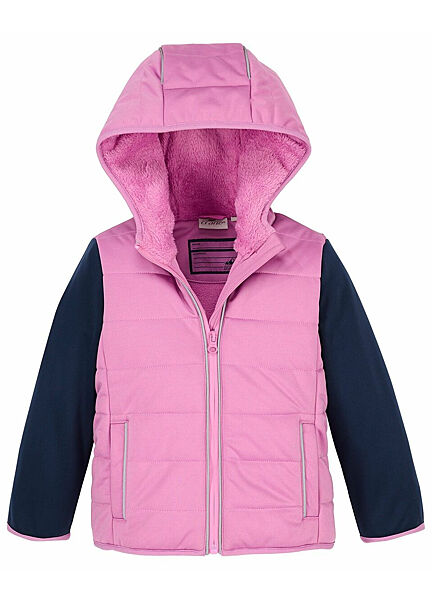 Куртка Softshell утеплена на флісовій підкладці для дівчинки Crane 816122/39 рожевий