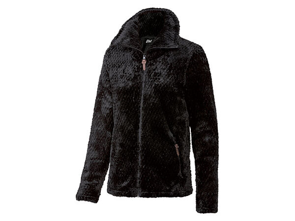 Куртка демісезонна плюшева для жінки Crivit Dope Dyed 358111 чорний