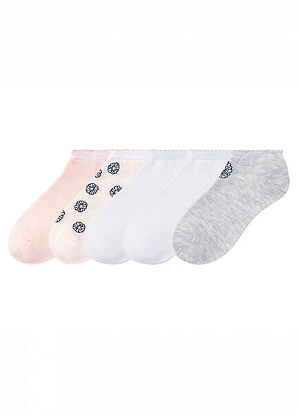 Шкарпетки 5 пар короткі для дівчинки Pepperts 372426 Різнобарвний
