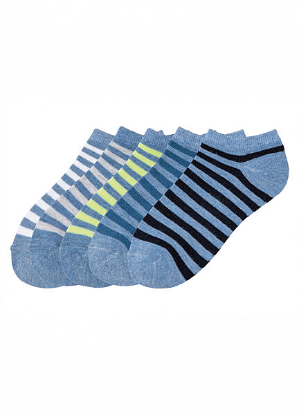 Шкарпетки 5 пар короткі для хлопчика Pepperts 372434 блакитний