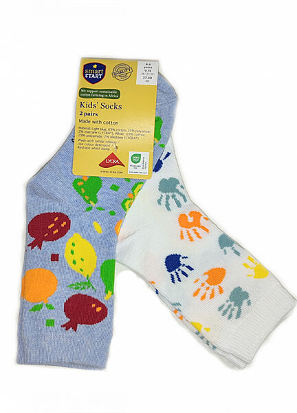 Шкарпетки набір 2 шт. для дівчинки Smart Start 417883 Різнобарвний