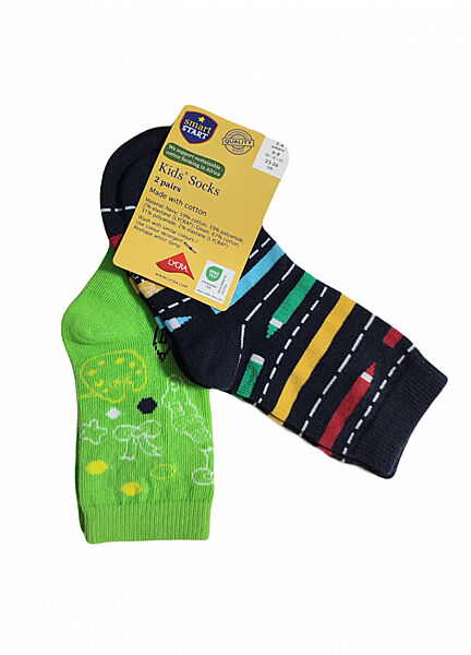 Шкарпетки набір 2 шт. для хлопчика Smart Start 417883-1 Різнобарвний