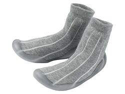 Шкарпетки-капці з антиковзною гнучкою підошвою для хлопчика Lupilu 332336 сірий
