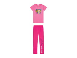 Піжама футболка і штани для дівчинки Disney Fireman Sam 394525 рожевий