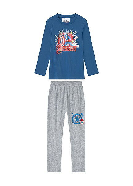 Піжама лонгслів і штани для хлопчика Marvel Marvel 387276 синій