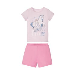 Піжама футболка і шорти для дівчинки Disney Frozen 349309-1 рожевий
