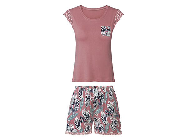 Піжама футболка і шорти для жінки Esmara 409171 рожевий