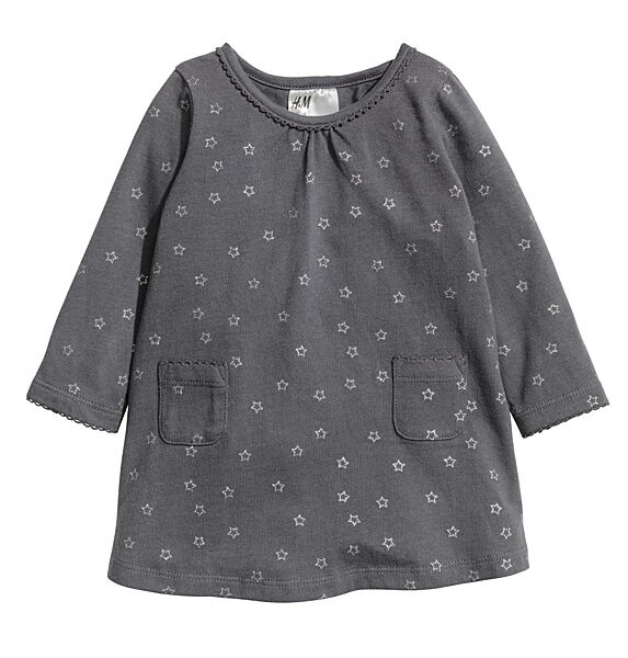 Плаття трикотажне для дівчинки H&M 0276242017 сірий