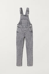 Напівкомбінезон джинсовий для дівчинки H&M 0693577-004 сірий