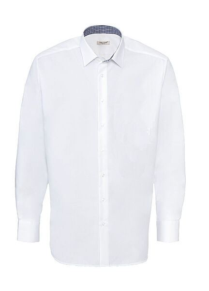 Рубашка однотонна бавовняна для чоловіка Nobel League LIDL 342546 білий