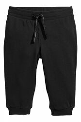 Спортивні штани джоггери з начосом для хлопчика H&M 0594177-003 чорний