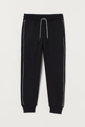 Спортивні штани джоггери з начосом для хлопчика H&M 0754598-005 чорний