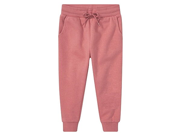 Спортивні штани джоггери двунитка для дівчинки Lupilu 437240 рожевий